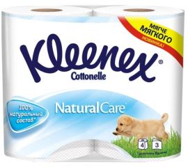 Туалетная бумага Kleenex Cottonelle Natural Care 4 шт