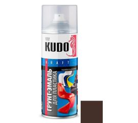 Грунт-эмаль для пластика Kudo KU-6011 520 мл коричневая