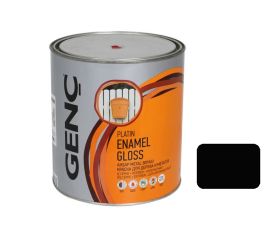 Paint for wood and metal Genc Synthetic glossy paint Silver 9103 black 2,5 l