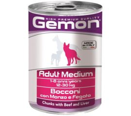 Wet food for adult dogs beef and liver Monge 415 g