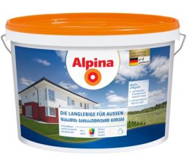 დისპერსიული საღებავი Alpina Die Langlebige für Aussen B1 10 ლ