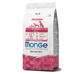 Dry dog food for adults beef and rice Monge 12 kg