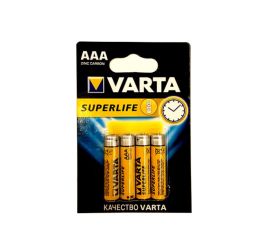 ელემენტი მარილოვანი VARTA Superlife AAA 1.5 V 4 ც