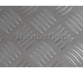 Aluminum sheet decorative PilotPro АМг2 1,5х300х600 mm riffle