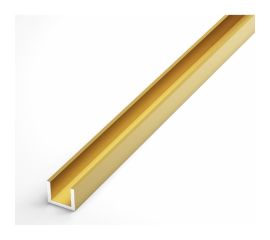 Aluminum channel PilotPro 10х15х10х1 (2,0м) gold