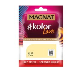 Краска-тест интерьерная Magnat Kolor Love 25 мл KL12 желтая