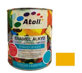 Enamel alkyd Universal ATOLL ПФ-115  yello-brown 0.8 Kg