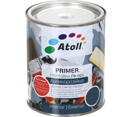 Anticorrosion primer Atoll ГФ-021 0.9 kg red-brown