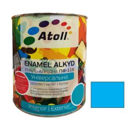 Enamel alkyd Universal ATOLL ПФ-115 blue 2.6 Kg