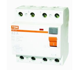Residual current device TDM 4P 63A
