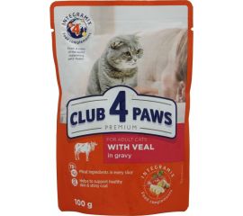 Желе 4 Paws для кошек телятина 0,1 кг