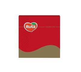 Салфетки Ruta 33x33 20шт 3-слойная ароматизированная красная 1676