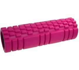 Roller for massage LifeFit Yoga roller A11 45x14 cm pink