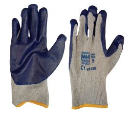 Latex coated gloves M2M P-XY-LB02 S9