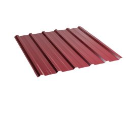 Corrugated board trapeze 1140x2000x0.45 mm 2.28 m² burgundy