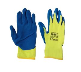 Latex coated gloves M2M P-XY-212 S10