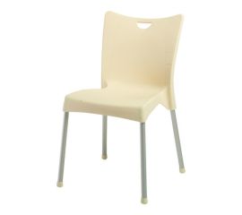 Chair with aluminum legs ACELYA Beige