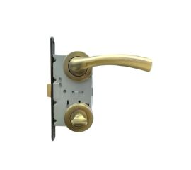 Set handle and WC lock BT Group KUGU AGB 70 mm. bronze