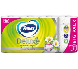 Toilet paper Zewa Deluxe chamomile 8 pcs