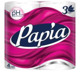 სამფენიანი ტუალეტის ქაღალდი Papia 4 ც