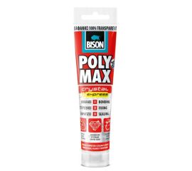 Клей-герметик Bison Poly Max Crystal Express 115 г прозрачный