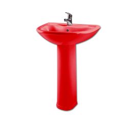 Washbasin with pedestal Oskol-Keramika Prestige 63 red