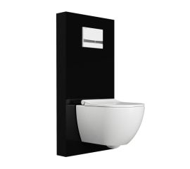 Visam Agora installation system with black panel and button