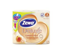 Туалетная бумага Zewa Deluxe 4шт персик
