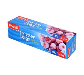Пакет для заморозки продуктов Paclan 6л 20 шт