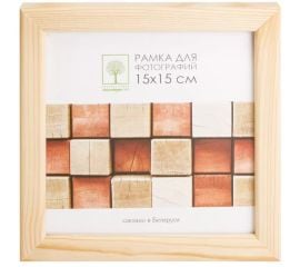 Рамка деревянная.со стеклом Palitra 15*15 D18C
