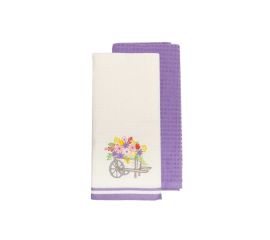 Tea towel Arya 2pcs purple 40X60