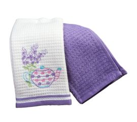 Tea towel Arya 2pcs purple 40X60