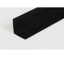 Aluminum corner PilotPro 30x30x1.5 (2.0 m) black moire