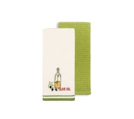 Tea towel Arya 2pcs green 40X60