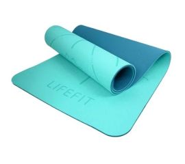 Коврик для йоги LifeFit Relax Duo 183x58x0.6 см бирюзовый
