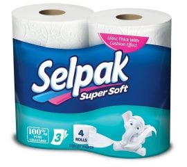 ტუალეტის ქაღალდი Selpak  4 ც