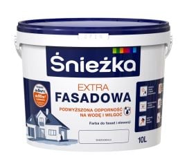ფასადის საღებავი Sniezka Extra Fasad თეთრი 10 ლ