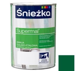 Эмаль масляно-фталевая Sniezka Supermal 2.5 л глянцевая зеленая
