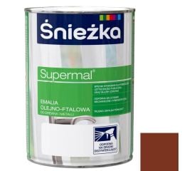 Enamel oil-phthalic Sniezka Supermal 800 ml glossy medium walnut