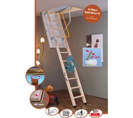 Attic ladder Minka Polar 60 mm 70x120x2800 mm wooden