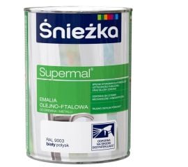 Enamel oil-phthalic Sniezka Supermal 2.5 l glossy white