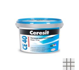 Затирка Ceresit Aquastatic CE 40 2 кг антрацит