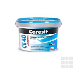 Затирка Ceresit Aquastatic CE 40 2 кг белая