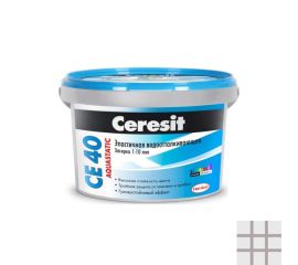 Затирка Ceresit Aquastatic CE 40 2 кг серая