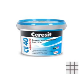 Затирка Ceresit Aquastatic CE 40 2 кг графит