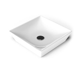 Washbasin countertop Lucco Decente 40 cm white