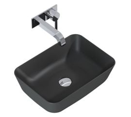 Washbasin for installation on the countertop Elita Reni 145098 46x33 ANTHRACITE MATT