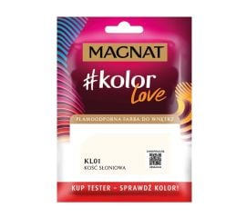 Краска-тест интерьерная Magnat Kolor Love 25 мл KL01 слоновая кость