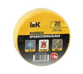 Insulating tape IEK Yellow 20 m