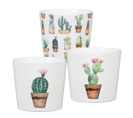 კერამიკული ქოთანი ყვავილებისთვის Scheurich 870/09 COVER-POT CACTUS GARDEN